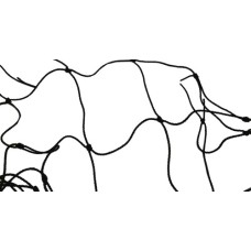 Netz für Fussballtor 240x150x90 cm. (PE)