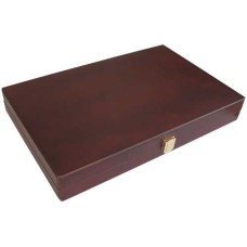Backgammon Holz braun 35x23 cm.m.Steinef.