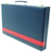 Backgammon Koffer Kunstleder blau 46x30cm.