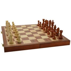 Schach-Kassette Holz faltbar Intarsien 40 cm. Schach-Kassette Holz faltbar Intarsien 40 cm.