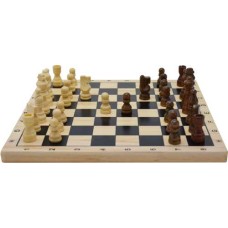 Schach-Set Holz bedruckt 29x29 cm