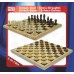 Schach-Dame-Set Holz bedruckt 29x29 cm Schach-Dame-Set Holz bedruckt 29x29 cm