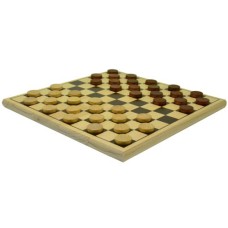 Schach-Dame-Set Holz bedruckt 29x29 cm Schach-Dame-Set Holz bedruckt 29x29 cm