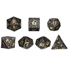 Würfelset Metall Schwarz/Gold
* Lieferzeit unbekannt *