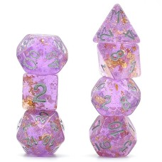 Dobbelst.set Gold Foil Paars brick