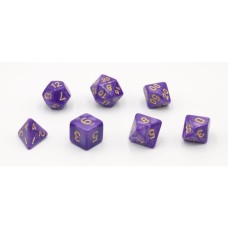 Würfel Paars Parelmoer 7 set Brick