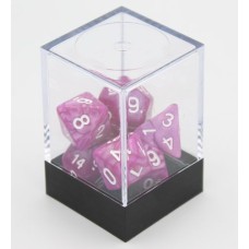 Würfel Roze Parelmoer 7 set Brick