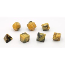 Würfel Schwarz/Gelb 7 set Brick