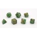 Würfel Stardust Groen/Amber 7set Würfel Stardust Groen/Amber 7set