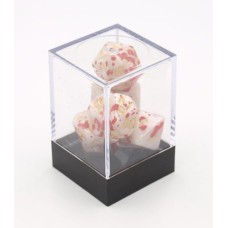 Würfel Blutspritzer Weiß 7er-Set Brick