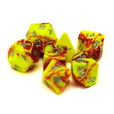 Würfel gelb/rot 7 Beutel