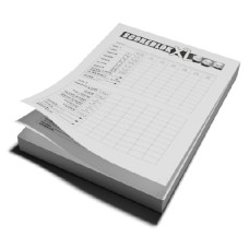 Spielstandblock XL für Würfel, 100 Blatt. NL
