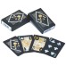 Spielkarten Schwarz Goldene Rose - 100 % Kunststoff Spielkarten Schwarz Goldene Rose - 100 % Kunststoff