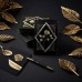 Spielkarten Schwarz Goldene Rose - 100 % Kunststoff Spielkarten Schwarz Goldene Rose - 100 % Kunststoff