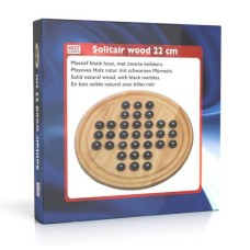 Solitär Holz 22 cm, schwarze Glaskugeln Solitär Holz 22 cm, schwarze Glaskugeln