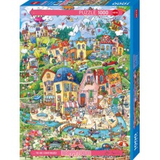 Puzzle Good Morning, Happytown 1000 Heye NEW