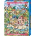 Puzzle Good Morning, Happytown 1000 Heye NEW