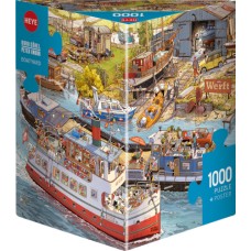Puzzle Boatyard 1000 Teile, Dreieck Heye 30117 NEW