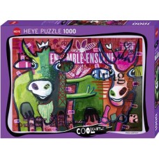 Puzzle Striped Cows 1000 Heye 29984