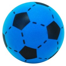 Fußball Schaumgummi blau/schwarz 20cm Fußball Schaumgummi blau/schwarz 20cm