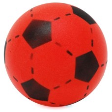 Fussball Schaumgummi rot/schwarz 20cm Fussball Schaumgummi rot/schwarz 20cm