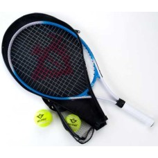 Tennisschläger blau Alu 25 Zoll,2 Bälle+Hülle
* Lieferzeit unbekannt *