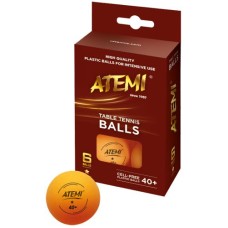 Tischtennisball ATEMI 1 Stern orange/6St. Tischtennisball ATEMI 1 Stern orange/6St.