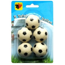 Tischfußball-Bälle 5 x weiß/schw.m.Struktur 32mm Tischfußball-Bälle 5 x weiß/schw.m.Struktur 32mm