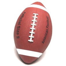 American Football Gummi braun/weiss Gr.9