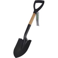 Schaufel Luxe Holz Stiel 67cm Schwarz Blatt Metall