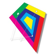 Drachen Stunt Pilot Diamant Rainbow 2 Leinen