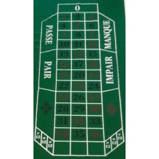 Roulette-Teppich 180x90cm.grün Filz.bedr.