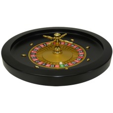Roulette 52cm.MDF-Holz schwarz 2 Kugellager