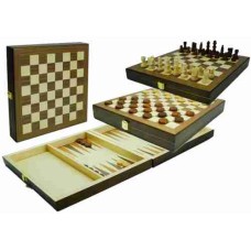 Schach-Dame-Backgam.-Kas.intars.29x29cm