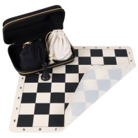 Turnierschachset Silikon KH93 mm, Tasche Turnierschachset Silikon KH93 mm, Tasche