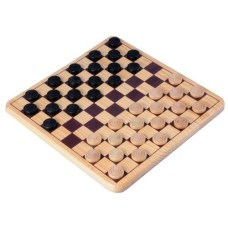 Damespiel Holz 29x29cm, Feldmaß 26 mm Damespiel Holz 29x29cm, Feldmaß 26 mm
