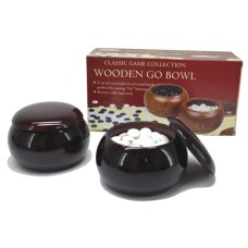 Go-Schalen-2er-Set Holz braun m.Deckel leer