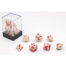 Würfel Blutspritzer Weiß 7er-Set Brick Würfel Blutspritzer Weiß 7er-Set Brick