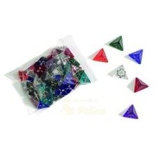 Acrylwürfel 4-seitig 20mm 6 Farb.sort.VE.12