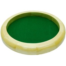 Würfelteller Holz natur rund 35cm.grün Filz
* Lieferzeit unbekannt *