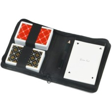 Spielkarten-Etui Doppelt Schwarz Kunstst. Spielkarten-Etui Doppelt Schwarz Kunstst.