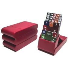 Bridge Bidding-Box-Set von 4 Stück, einklappbar
