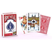 Spielkarten Rider Back Holländisches Bild Rot. Spielkarten Rider Back Holländisches Bild Rot.