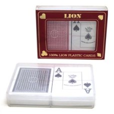 Poker Karten.Set Gr.Index 100% Kunstst.Lion