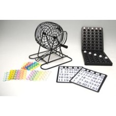 Bingo-Set Metall 20cm.Brett+75 Bälle Kunst. Bingo-Set Metall 20cm.Brett+75 Bälle Kunst.