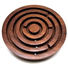 Geduld-Kugelspiel rund Akazienholz 12,5 cm