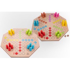 Ludo Jumbo XL 50cm.Holz doppels.4+6 Spieler