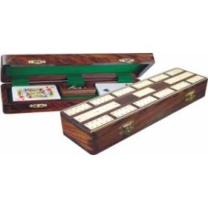 Cribbage-Kass.Akazie Intars.Messingfiguren Cribbage-Kass.Akazie Intars.Messingfiguren